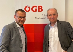 Josef Krenn (links) mit GBH-LGF Kurt Neckermann